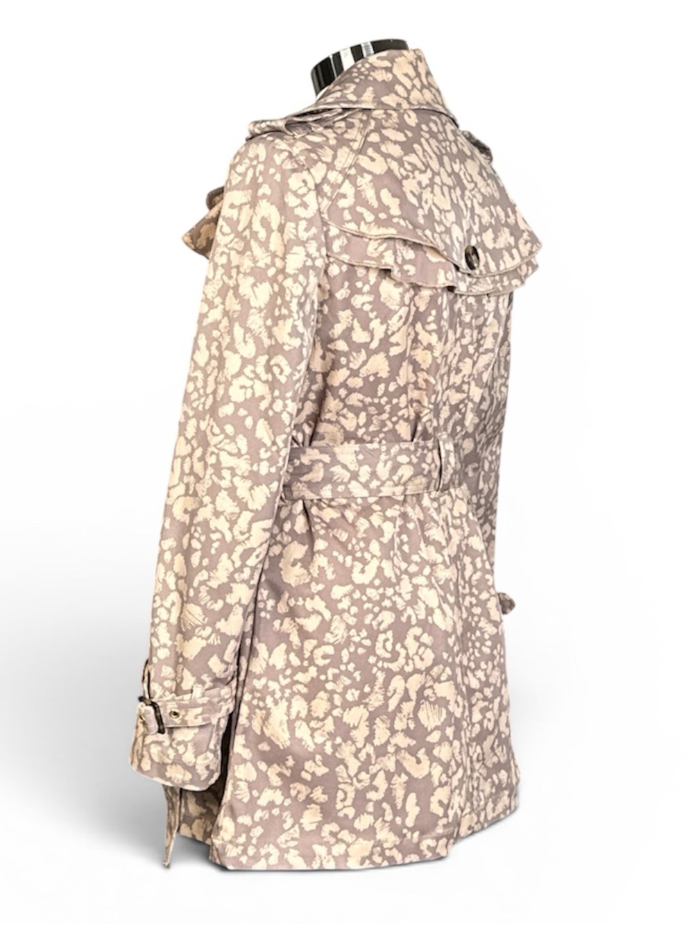 ANTHROPOLOGIE DAUGHTERS OF THE LIBERATION SUBTLE SURVIVAL LEOPARD PRINT COAT - Picture 6 of 15
